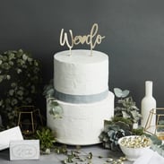 'We Do' Cake Topper