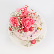 Marble Flower Cake
