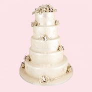 Silver Wedding Cake