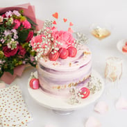 Marble Flower Cake