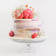Marble Flower Cake