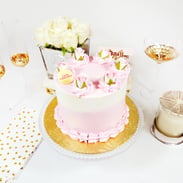 Pink Flower Cake