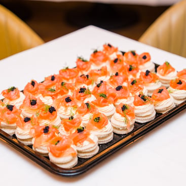 Smoked Salmon Canape with Caviar