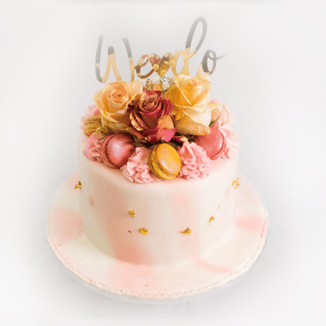 Marble Macaron Cake