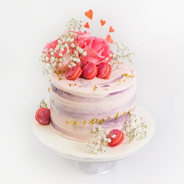 Marble Flower Cake