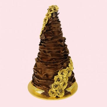 Golden Flower Profiterole