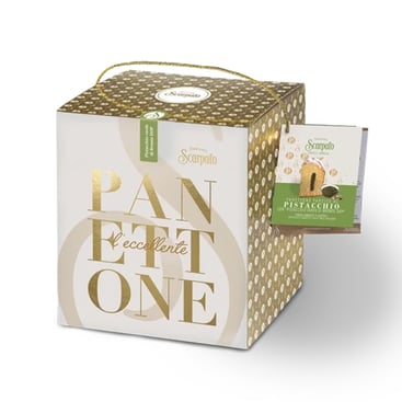 Scarpato Panettone alto con crema al Pistacchio 1Kg