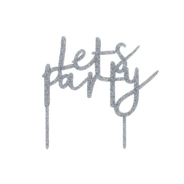 'Let's Party' Cake Topper