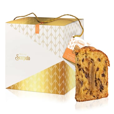 Scarpato Panettone Caramello e Gocce di Ciocolatto 1Kg