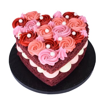 Romantic Red Velvet Bloom