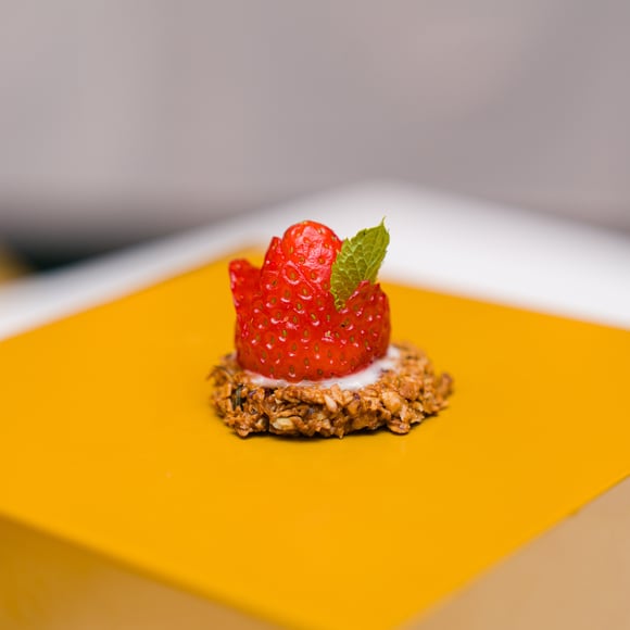 Strawberry Granola Pots