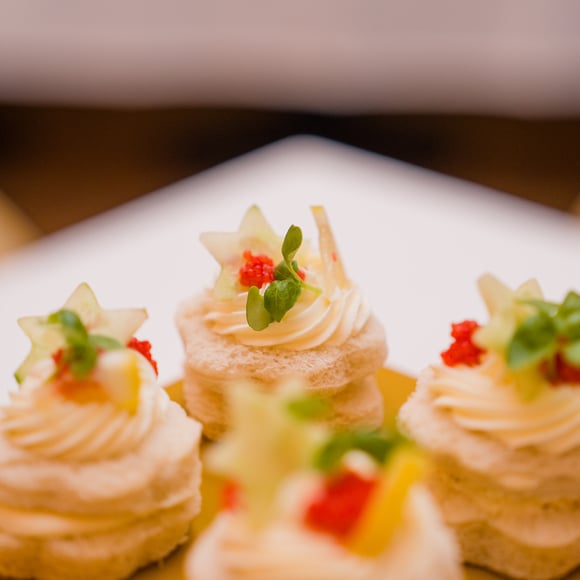 Caviar & Cream Cheese Canape