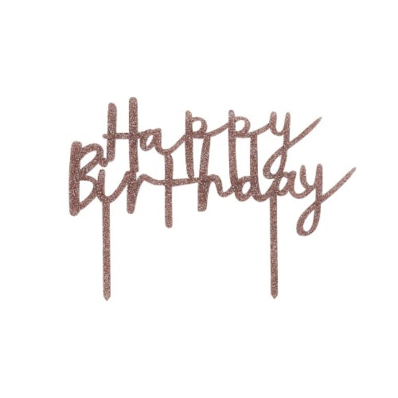 'Happy Birthday' Cake Topper