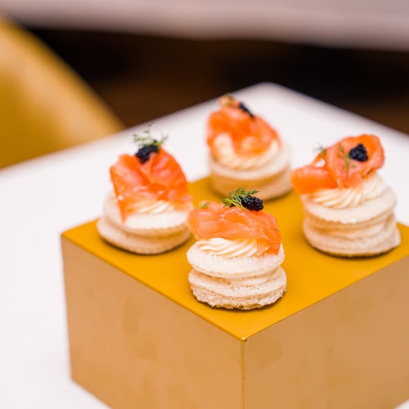 Smoked Salmon Canape with Caviar
