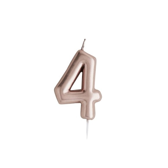 Number Candle - Rose Gold