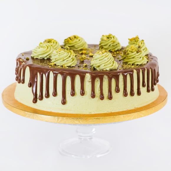 Vegan Pistachio Frosting Cake