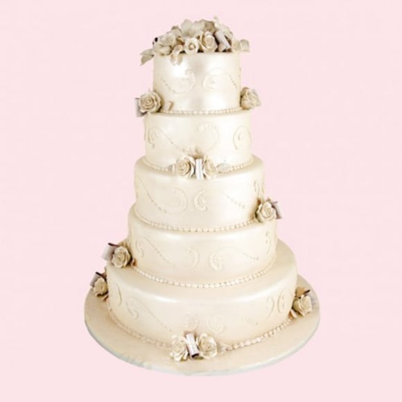Silver Wedding Cake
