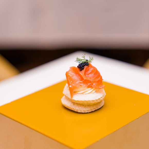Smoked Salmon Canape with Caviar